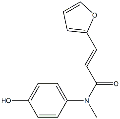 3-(furan-2-yl)-N-(4-hydroxyphenyl)-N-methylprop-2-enamide 化学構造式