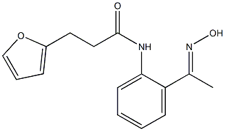  3-(furan-2-yl)-N-{2-[1-(hydroxyimino)ethyl]phenyl}propanamide