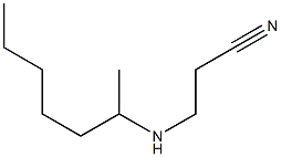 3-(heptan-2-ylamino)propanenitrile Structure