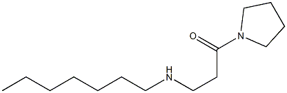 3-(heptylamino)-1-(pyrrolidin-1-yl)propan-1-one,,结构式
