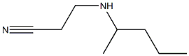 3-(pentan-2-ylamino)propanenitrile 化学構造式