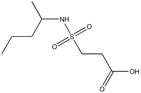 3-(pentan-2-ylsulfamoyl)propanoic acid,,结构式