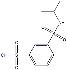 3-(propan-2-ylsulfamoyl)benzene-1-sulfonyl chloride Structure