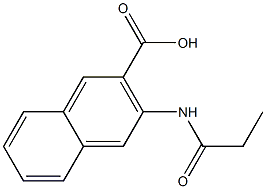 3-(propionylamino)-2-naphthoic acid,,结构式
