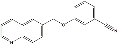 3-(quinolin-6-ylmethoxy)benzonitrile Structure