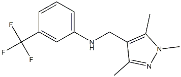 3-(trifluoromethyl)-N-[(1,3,5-trimethyl-1H-pyrazol-4-yl)methyl]aniline