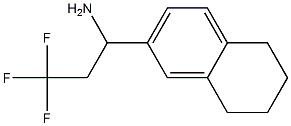 3,3,3-trifluoro-1-(5,6,7,8-tetrahydronaphthalen-2-yl)propan-1-amine|