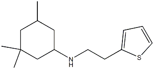 3,3,5-trimethyl-N-[2-(thiophen-2-yl)ethyl]cyclohexan-1-amine 结构式
