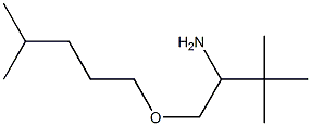 3,3-dimethyl-1-[(4-methylpentyl)oxy]butan-2-amine 结构式