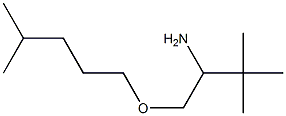 3,3-dimethyl-1-[(4-methylpentyl)oxy]butan-2-amine 化学構造式