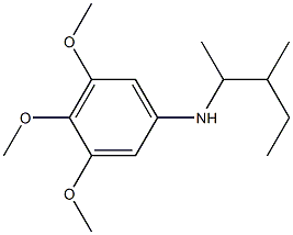 3,4,5-trimethoxy-N-(3-methylpentan-2-yl)aniline