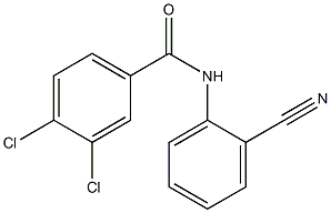 3,4-dichloro-N-(2-cyanophenyl)benzamide 结构式