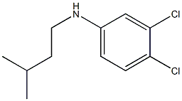 3,4-dichloro-N-(3-methylbutyl)aniline Struktur