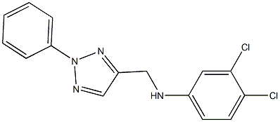 3,4-dichloro-N-[(2-phenyl-2H-1,2,3-triazol-4-yl)methyl]aniline 化学構造式