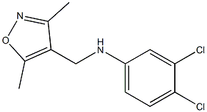 3,4-dichloro-N-[(3,5-dimethyl-1,2-oxazol-4-yl)methyl]aniline Structure