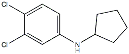 3,4-dichloro-N-cyclopentylaniline 化学構造式