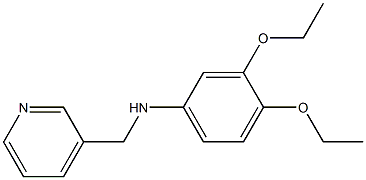 3,4-diethoxy-N-(pyridin-3-ylmethyl)aniline Structure