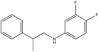 3,4-difluoro-N-(2-phenylpropyl)aniline Structure