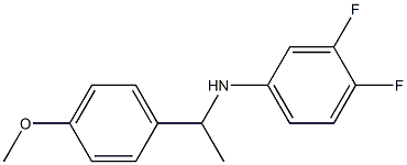 3,4-difluoro-N-[1-(4-methoxyphenyl)ethyl]aniline,,结构式