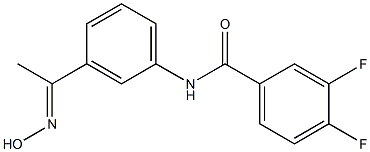 3,4-difluoro-N-{3-[(1E)-N-hydroxyethanimidoyl]phenyl}benzamide 结构式