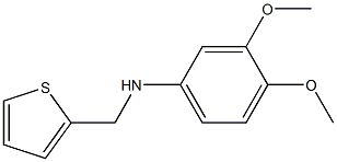 3,4-dimethoxy-N-(thiophen-2-ylmethyl)aniline Structure