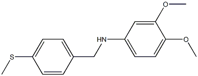 3,4-dimethoxy-N-{[4-(methylsulfanyl)phenyl]methyl}aniline,,结构式