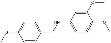  3,4-dimethoxy-N-{[4-(methylsulfanyl)phenyl]methyl}aniline