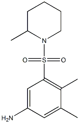 3,4-dimethyl-5-[(2-methylpiperidine-1-)sulfonyl]aniline Structure