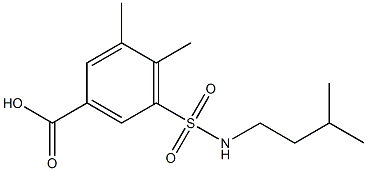 3,4-dimethyl-5-[(3-methylbutyl)sulfamoyl]benzoic acid