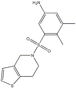  3,4-dimethyl-5-{4H,5H,6H,7H-thieno[3,2-c]pyridine-5-sulfonyl}aniline