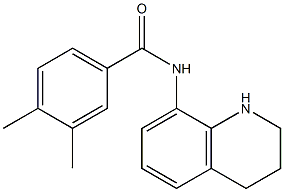 3,4-dimethyl-N-(1,2,3,4-tetrahydroquinolin-8-yl)benzamide Struktur