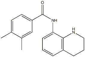 3,4-dimethyl-N-(1,2,3,4-tetrahydroquinolin-8-yl)benzamide Structure