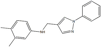 3,4-dimethyl-N-[(1-phenyl-1H-pyrazol-4-yl)methyl]aniline|