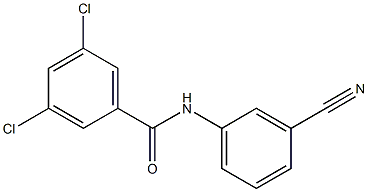 3,5-dichloro-N-(3-cyanophenyl)benzamide Structure