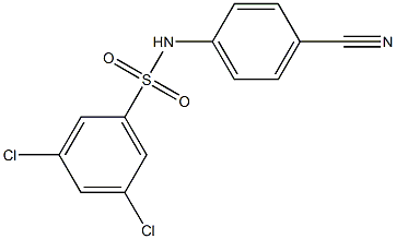 3,5-dichloro-N-(4-cyanophenyl)benzene-1-sulfonamide