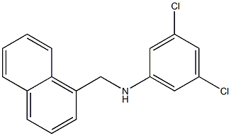 3,5-dichloro-N-(naphthalen-1-ylmethyl)aniline,,结构式