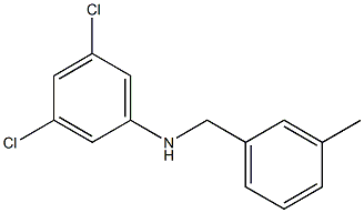 3,5-dichloro-N-[(3-methylphenyl)methyl]aniline Struktur