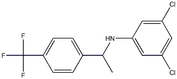 3,5-dichloro-N-{1-[4-(trifluoromethyl)phenyl]ethyl}aniline Struktur