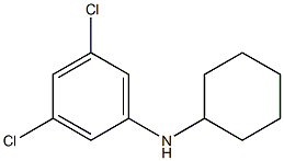 3,5-dichloro-N-cyclohexylaniline,,结构式