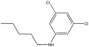 3,5-dichloro-N-pentylaniline 化学構造式