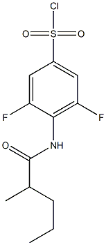 3,5-difluoro-4-(2-methylpentanamido)benzene-1-sulfonyl chloride