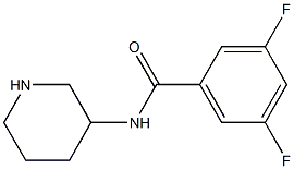 3,5-difluoro-N-(piperidin-3-yl)benzamide Structure