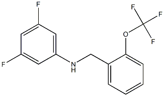 3,5-difluoro-N-{[2-(trifluoromethoxy)phenyl]methyl}aniline