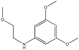 3,5-dimethoxy-N-(2-methoxyethyl)aniline 结构式