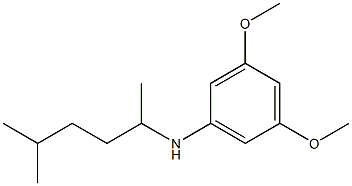 3,5-dimethoxy-N-(5-methylhexan-2-yl)aniline,,结构式