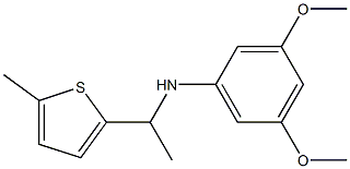 3,5-dimethoxy-N-[1-(5-methylthiophen-2-yl)ethyl]aniline
