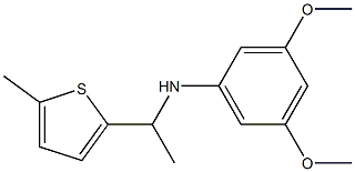  3,5-dimethoxy-N-[1-(5-methylthiophen-2-yl)ethyl]aniline