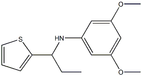 3,5-dimethoxy-N-[1-(thiophen-2-yl)propyl]aniline,,结构式