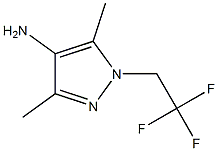 3,5-dimethyl-1-(2,2,2-trifluoroethyl)-1H-pyrazol-4-amine Structure