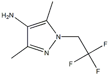 3,5-dimethyl-1-(2,2,2-trifluoroethyl)-1H-pyrazol-4-amine Struktur